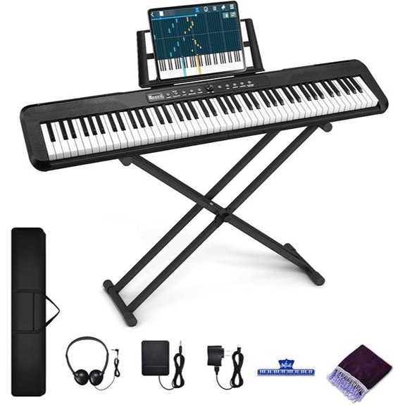 15 Best Digital 88-Key Keyboards for Musicians: Unbeatable Sound and Performance 7 88-Key Digital Piano with Stand and Accessories