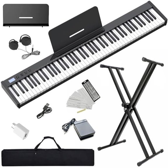 15 Best Digital 88-Key Keyboards for Musicians: Unbeatable Sound and Performance 6 NikoMaku 88-Key Portable Digital Piano Set
