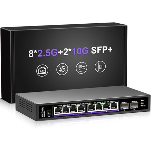 NICGIGA 8-Port 2.5Gbps Ethernet Switch
