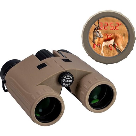 8x32 Laser Rangefinder Binoculars with OLED Display