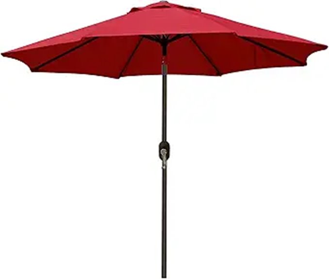 15 Best Commercial Patio Umbrellas for Shade and Style in 2026 13 9 foot tilt patio umbrella
