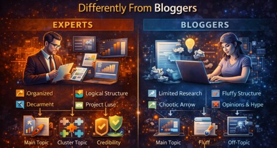 Content structuring experts vs bloggers