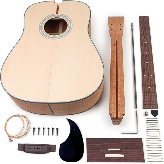 StewMac Acoustic Guitar Kit with Solid Woods