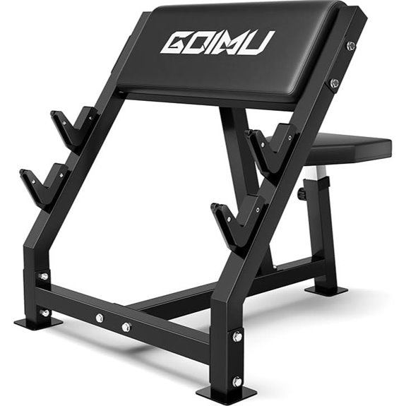 Preacher Curl Bench with Adjustable Bicep Station