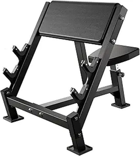 Adjustable Bicep Tricep Curl Bench for Home Gym