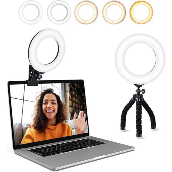 15 Best Ring Lights for Video in 2026: Brighten Your Content Like a Pro 8 Video Conference Ring Light with Dimmable Colors