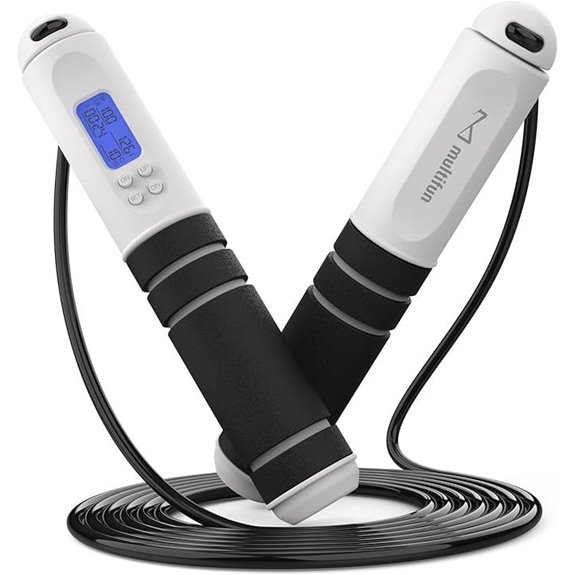 15 Best Smart Jump Ropes That Will Upgrade Your Workout Game 13 Multifun Adjustable Digital Jump Rope with Calorie Counter