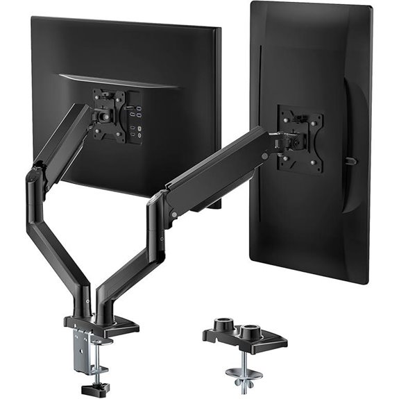 adjustable dual monitor stand