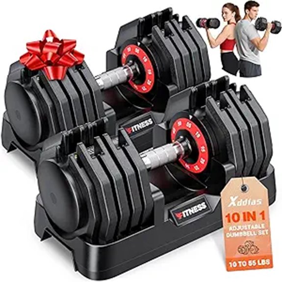 15 Best Adjustable Premium Dumbbells for Versatile and Effective Workouts 13 XDDIAS Adjustable Dumbbell Set with Anti-Slip Handles