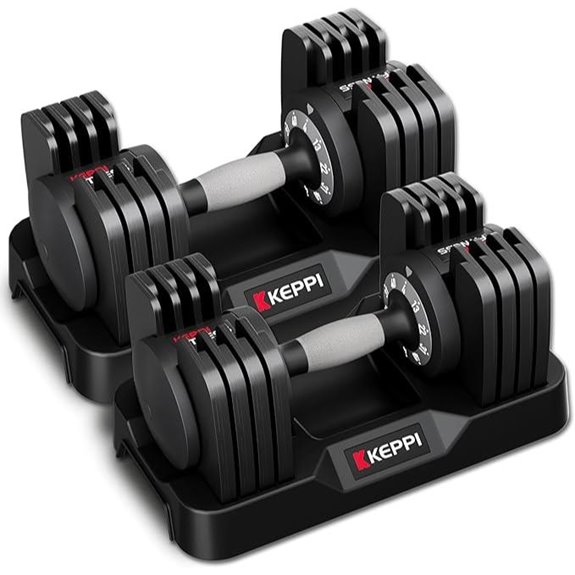 15 Best Adjustable Premium Dumbbells for Versatile and Effective Workouts 6 Keppi Adjustable Dumbbells Set for Full Body Workout