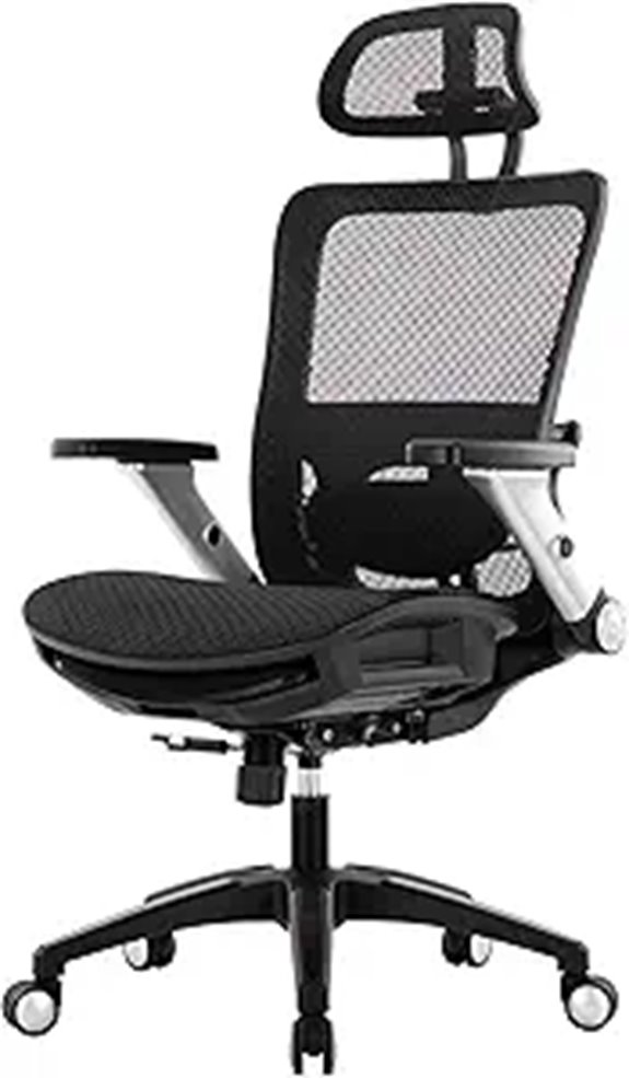 COLAMY Ergonomic Mesh Office Chair with Adjustable Features