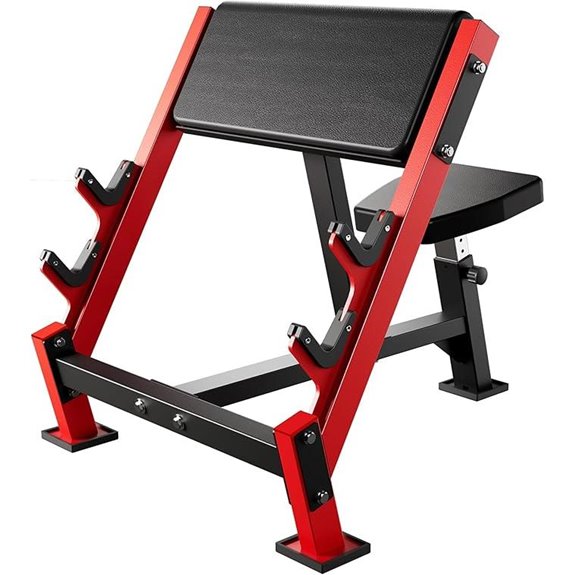 Adjustable Arm Curl Bench for Home Gym