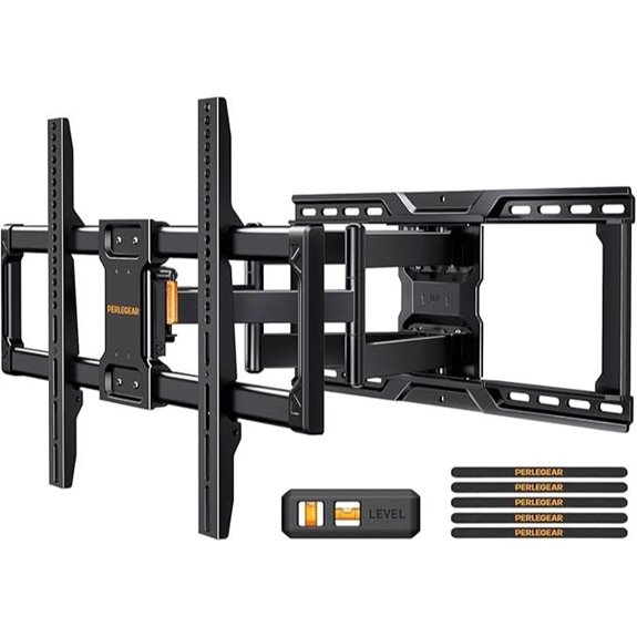 15 Best Full Motion TV Wall Mounts for Flexible Viewing in 2026 6 Perlegear Full Motion TV Wall Mount for 42–90 Inch TVs