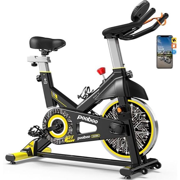 15 Best Spin Bikes for Home Training in 2026: Top Picks for Effective Workouts 14 Pooboo Adjustable Magnetic Indoor Cycling Bike