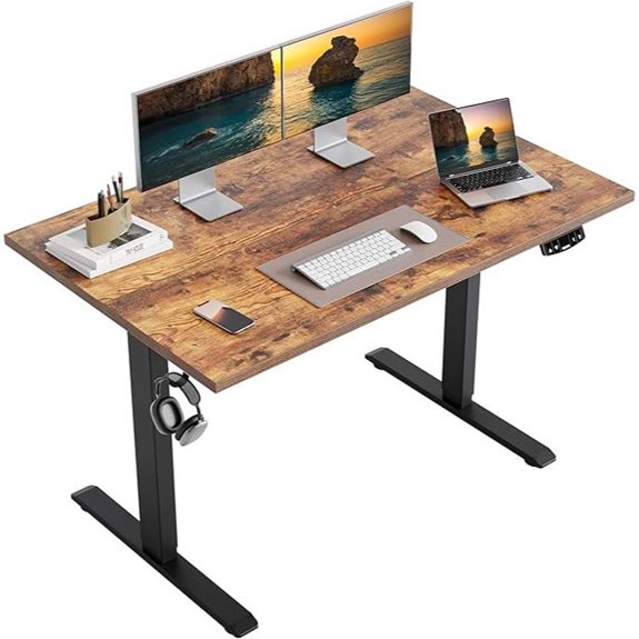 Height Adjustable Electric Standing Desk with Memory