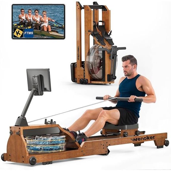 12 Best Water Rowing Machines of 2026 for Smooth, Realistic Rowing Experience 7 Water Rowing Machine with Adjustable Monitor & Bluetooth