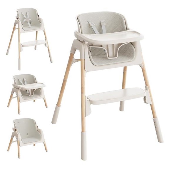 15 Best Adjustable High Chairs for Comfort and Convenience in 2026 14 Mloong 4-in-1 Adjustable Baby High Chair