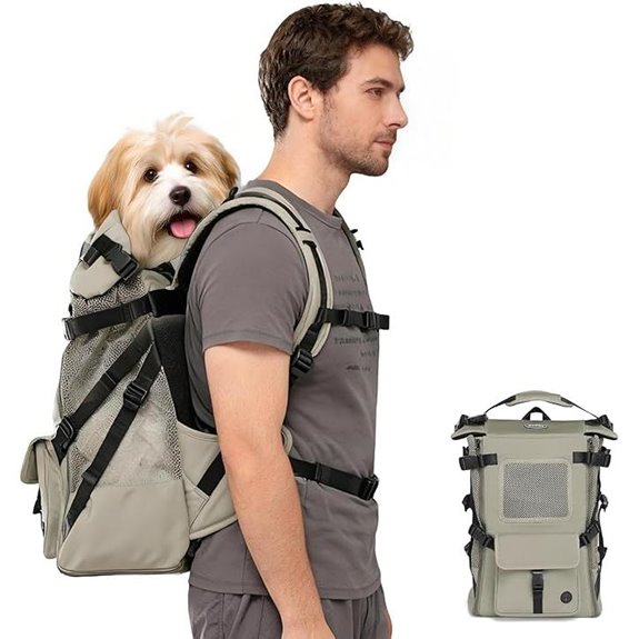Small Dog Backpack Carrier with Adjustable Straps