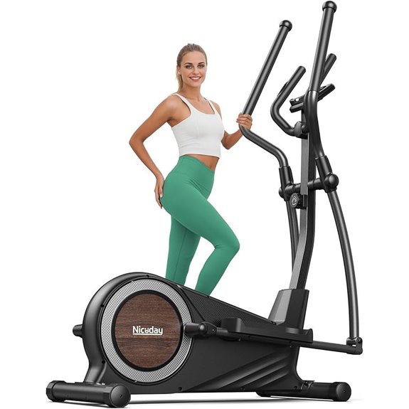 Niceday Elliptical Trainer with Adjustable Stride & Resistance