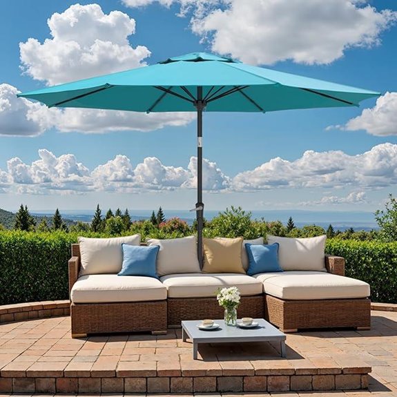 15 Best Commercial Patio Umbrellas for Shade and Style in 2026 4 adjustable tilt patio umbrella