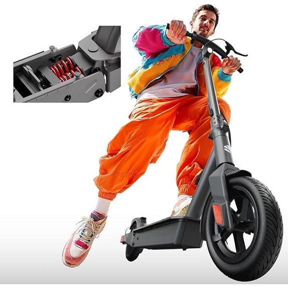 TST Electric Scooter for Adults with Dual Suspension