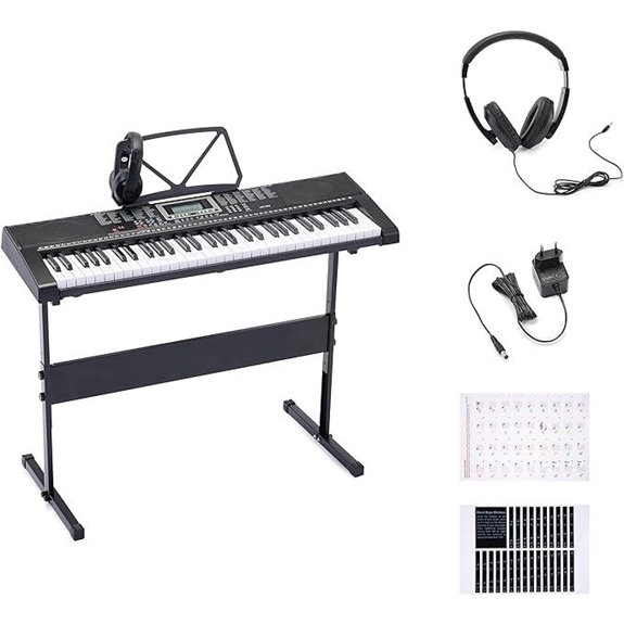 15 Best Keyboard Pianos for Kids That Will Inspire Young Musicians 14 Amazon Basics 61-Key Electric Keyboard Piano