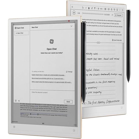 ai enabled e ink tablet