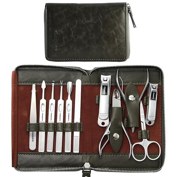FAMILIFE 11-in-1 Manicure Kit with Travel Case