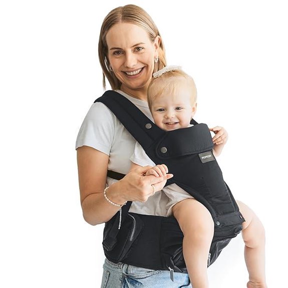 15 Best Ergonomic Baby Carriers That Keep Your Little One Comfortable and You Happy 5 Momcozy Baby Carrier with Hip Seat All Seasons
