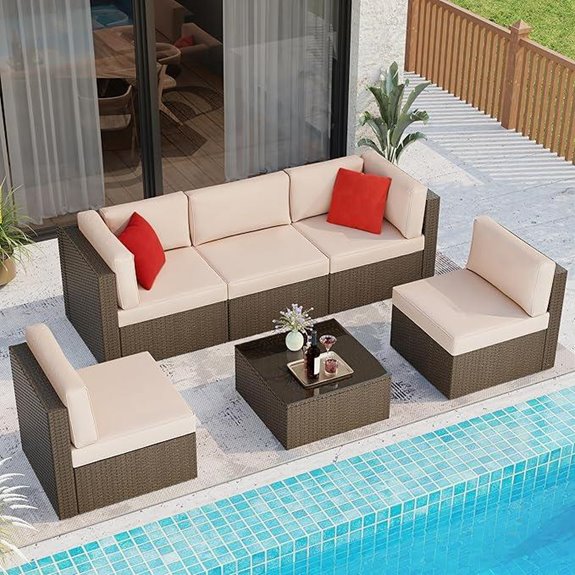 Shintenchi 6-Piece All-Weather Patio Furniture Set