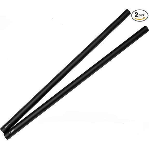 Fotasy 40cm Aluminum 15mm Rods 2 Pack