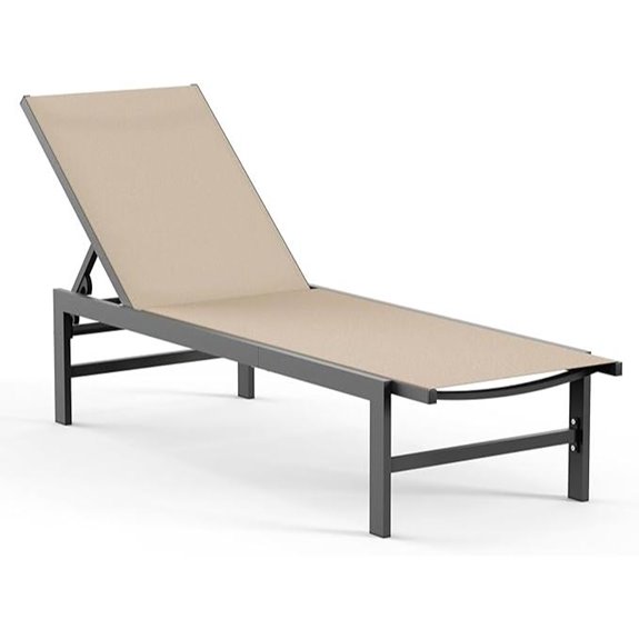aluminum poolside lounge chair