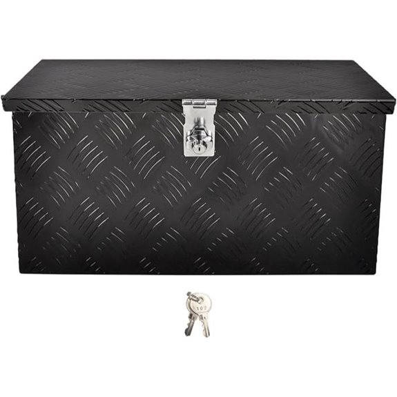 15 Best ATV Storage Boxes for 2026 That Keep Gear Safe 4 SSN 20-In Aluminum Toolbox with Lock and Handle