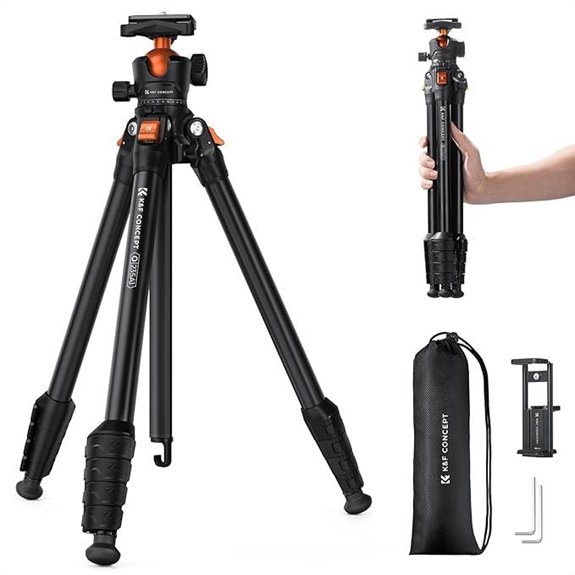 K&F Aluminum Travel Tripod for Camera and Phone