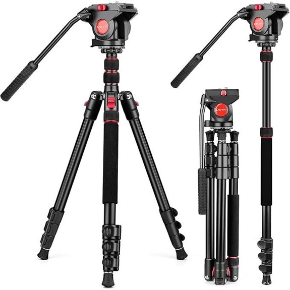 15 Best Video Tripods for Filmmakers in 2026 7 Victiv 72 Aluminum Camera Tripod with Fluid Head