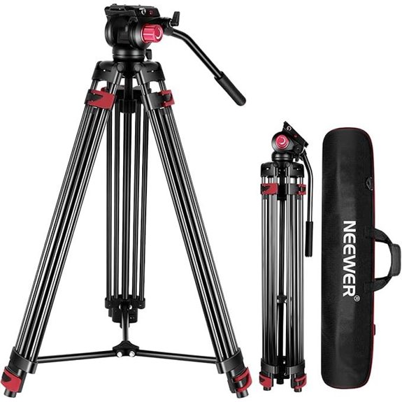 15 Best Video Tripods for Filmmakers in 2026 8 NEEWER 79 Aluminum Video Tripod with Fluid Head