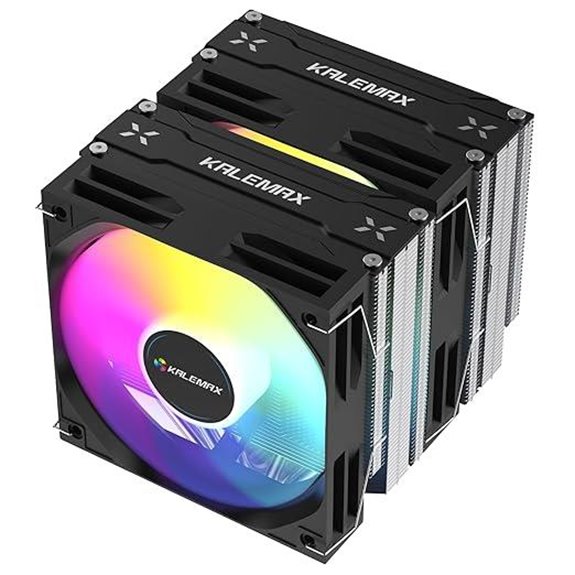 Dual-Tower CPU Cooler with ARGB Fans