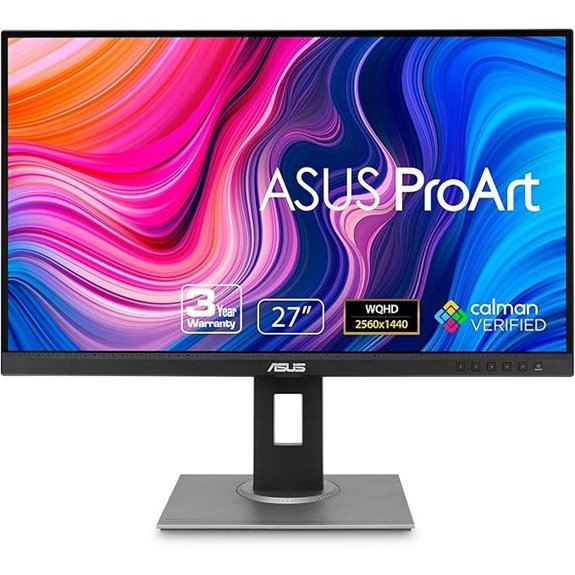 12 Best Monitors for Color Grading in 2026 12 ASUS ProArt 27” WQHD Monitor Calman Verified
