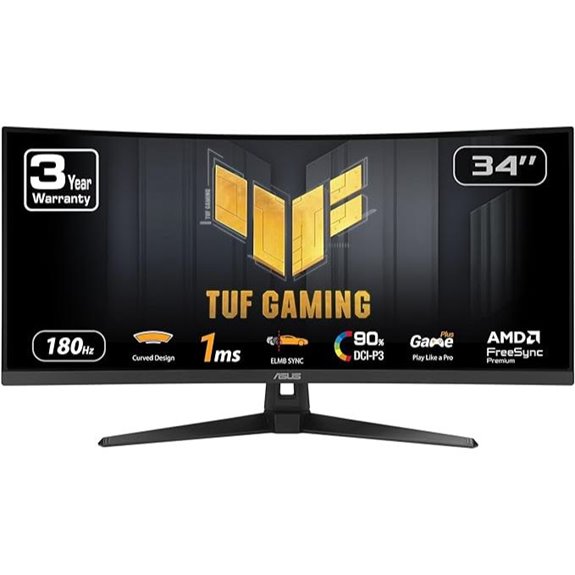 15 Best Ultrawide Monitors for Video Editing in 2026 6 ASUS TUF 34 Curved Gaming Monitor (VG34VQ3B)