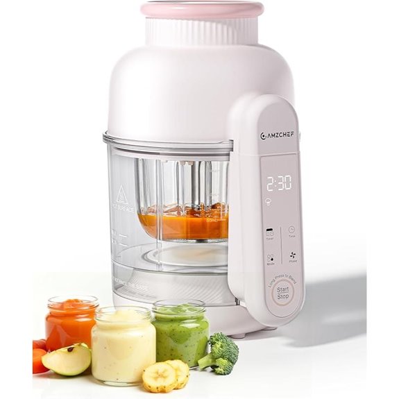 15 Best Baby Food Makers That Make Mealtime Easier and More Nutritious 11 AMZCHEF Baby Food Maker with Auto Steam & Blend