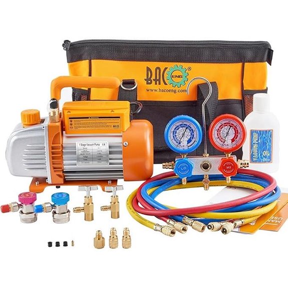 BACOENG 3.6 CFM HVAC Vacuum Pump & Gauge Set