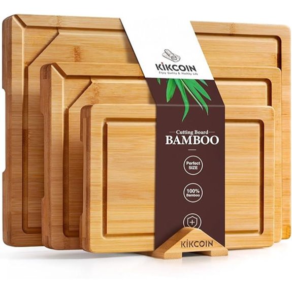 15 Best Knife-Friendly Cutting Boards for 2026 12 Kikcoin Bamboo Cutting Board Set with Handles