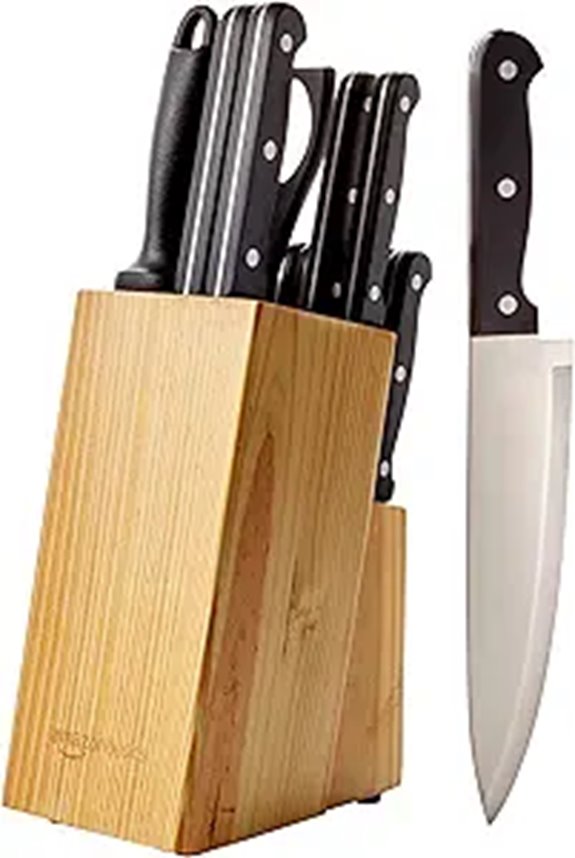 15 Best Knives Under $100 for 2026 That Chefs Love 11 Amazon Basics 14-Piece Stainless Steel Knife Set