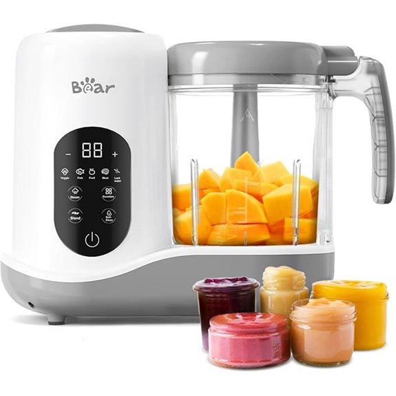 15 Best Baby Food Makers That Make Mealtime Easier and More Nutritious 3 BEAR 2024 Baby Food Maker with Touch Screen