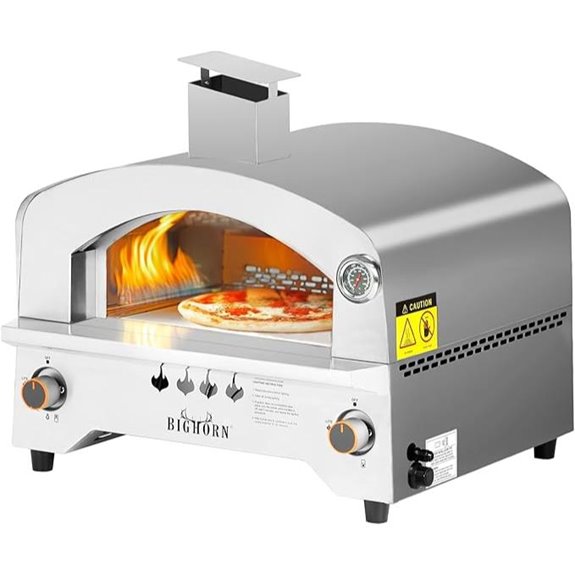 Big Horn Outdoors Gas Pizza Oven with 13