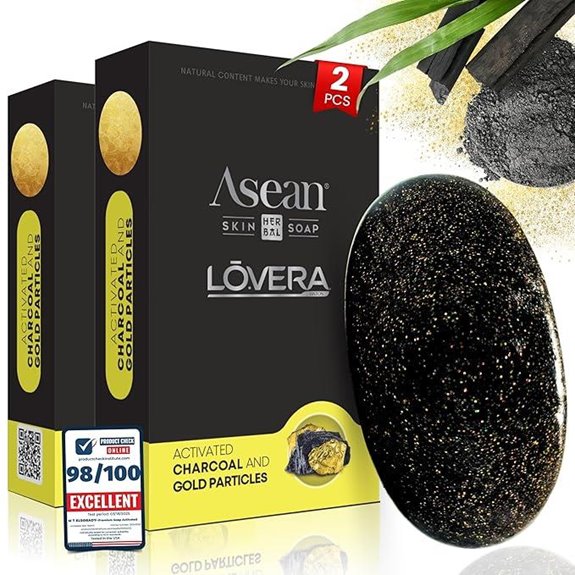 Premium Black Soap with Charcoal Gold & Vitamin C