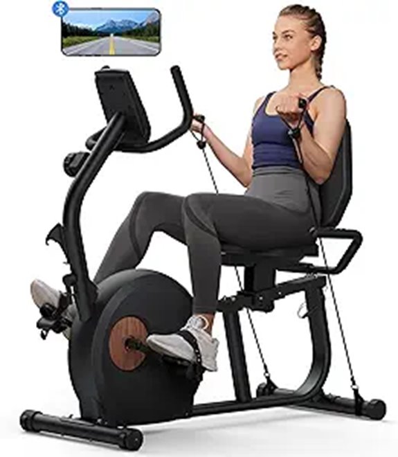 15 Best Premium Recumbent Bikes for Comfort and Performance in 2026 13 MERACH Recumbent Exercise Bike with Bluetooth & App