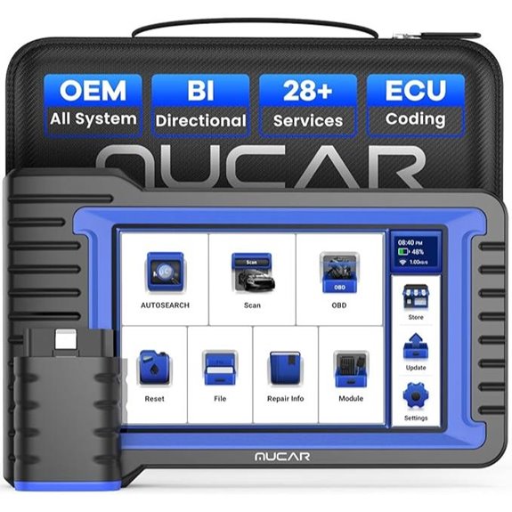 MUCAR Bluetooth OBD2 Scanner with Bidirectional Test