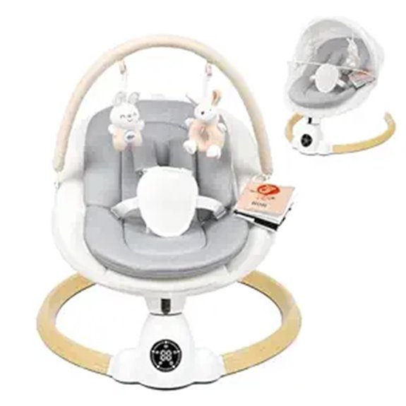 15 Best Smart Baby Swings That Keep Your Little One Entertained and Cozy 14 Portable Infant Swing with Bluetooth & Remote Control