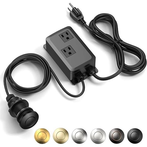 15 Best Premium Garbage Disposals of 2026 for Effortless Kitchen Cleanup 10 Garbage Disposal Air Switch Kit with Brass Cover